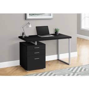 Computer Desk / Home Office / Laptop / Left / Right Set-Up / Storage Drawers / 48"L / Work / Metal / Laminate / Black / Grey / Contemporary / Modern - Monarch Specialties I 7649