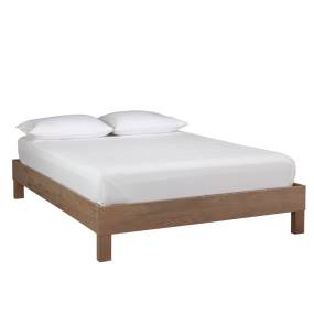 Jakob Queen Platform Bed in Weathered Oak - Progressive Furniture I102-39