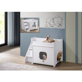 Peeta Cat Pet House in White - Progressive Furniture I600-40