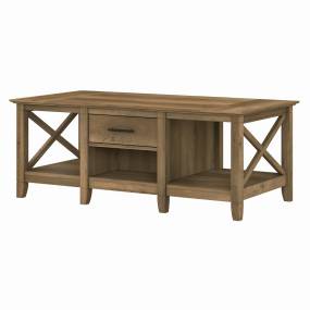 Bush Furniture Key West Coffee Table with Storage in Reclaimed Pine - Bush Furniture KWT148RCP-03