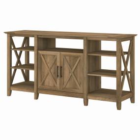 Bush Furniture Key West Tall TV Stand for 65 Inch TV in Reclaimed Pine - Bush Furniture KWV160RCP-03
