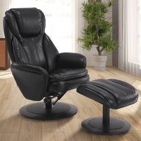 Relax-R™ Nova Recliner Black Air Leather - Progressive Furniture M135-25A200