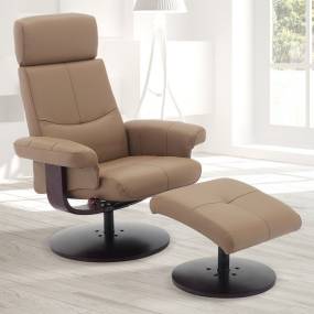 Relax-R™ Regina Recliner Camel Polyurethane - Progressive Furniture M165-007011