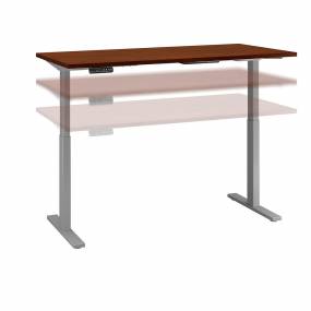 Bush Business Furniture M6S6030HCSK - Move 60 Series by 60W x 30D Height Adjustable Standing Desk in Hansen Cherry w/ Cool Gray Metallic Base
