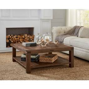 Meadow Solid Wood Square Coffee Table in Brick Brown - Modus 3F4121