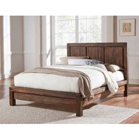 Meadow Queen-size Solid Wood Platform Bed in Brick Brown - Modus 3F41F5