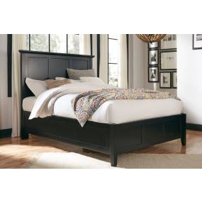 Paragon Queen-size Panel Bed in Black - Modus 4N02L5