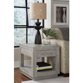 Alexandra Solid Wood One Drawer End Table in Rustic Latte - Modus 5RS322