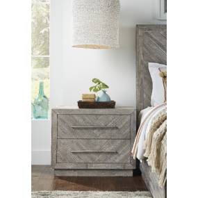 Alexandra Solid Wood Two Drawer Nightstand in Rustic Latte - Modus 5RS381