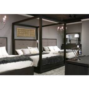 Oxford California King-size Canopy Bed in Dolphin - Modus AZU5H6