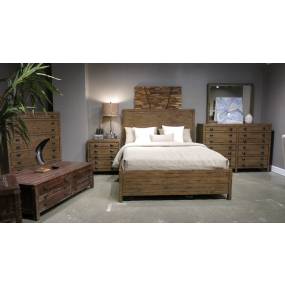 Townsend King-size Solid Wood Storage Bed in Java - Modus 8T06D7