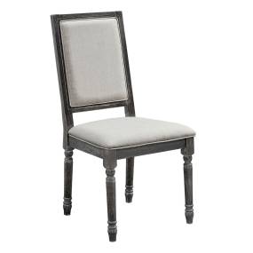 Muses Upholstered Back Chair in Weathered Pepper Finish (Set of 2) - Progressive Furniture P836-65