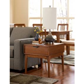Mid-Mod End Table in Cinnamon - Progressive Furniture T106-04