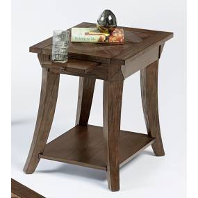 Appeal l Chairside Table in Dark Poplar - Progressive Furniture T357-29