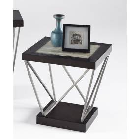 East Bay Rectangular End Table in Woodtone Tile - Progressive Furniture T370-04