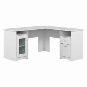 60W L Desk in White - Bush Furniture WC31930K