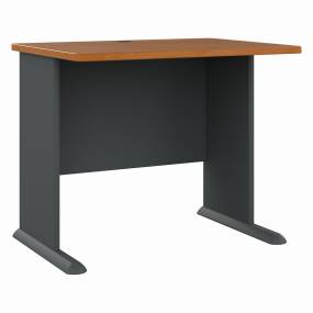 Series A 36W Desk in Natural Cherry & Slate - Bush Furniture WC57436