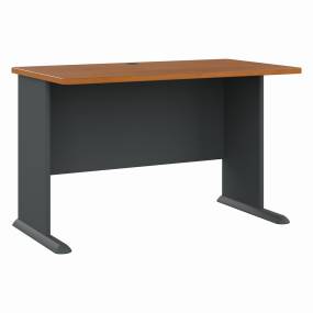 Series A 48W Desk in Natural Cherry & Slate - Bush Furniture WC57448