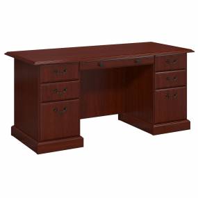 Kathy Ireland® Office by Bush Business Furniture WC65566-03K Bennington Manager's Desk in Harvest Cherry