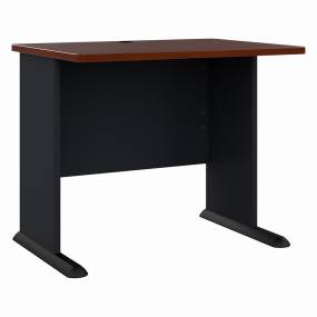 Series A 36W Desk in Hansen Cherry & Galaxy - Bush Furniture WC90436A