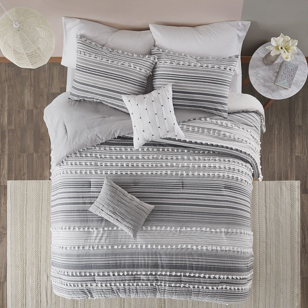 grey comforter full cheap