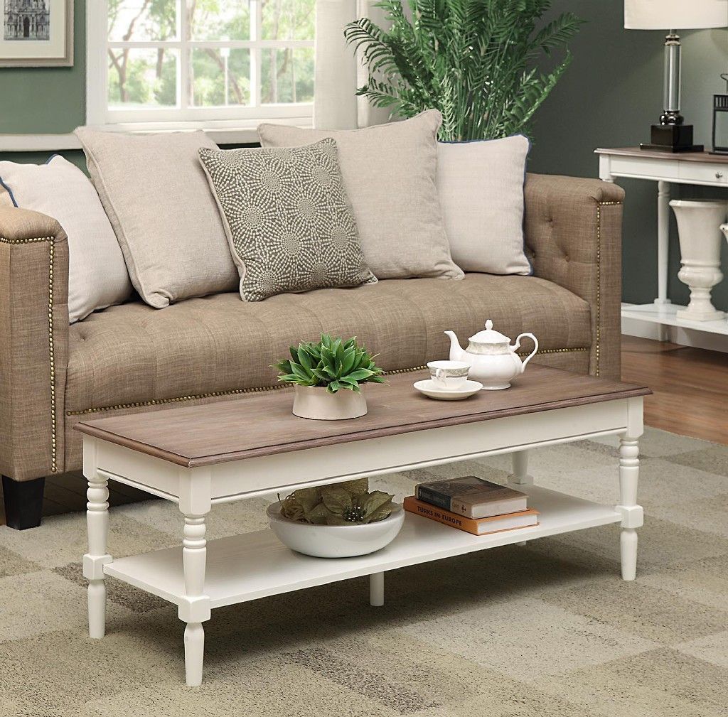 French Country Coffee Table Convenience Concepts 6042184dftw