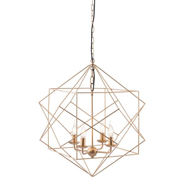 Penta Ceiling Lamp Gold - Zuo Modern 56022