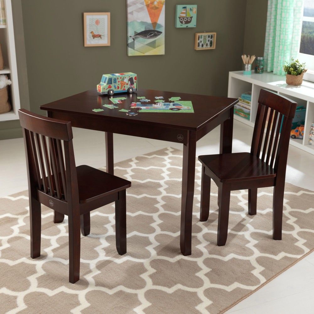 kidkraft table and 2 chairs