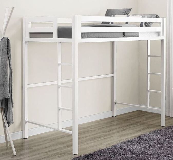 Twin Metal Loft Bed Deals 59 Off, Joplin Twin Loft Bed With Desk And Bookcase