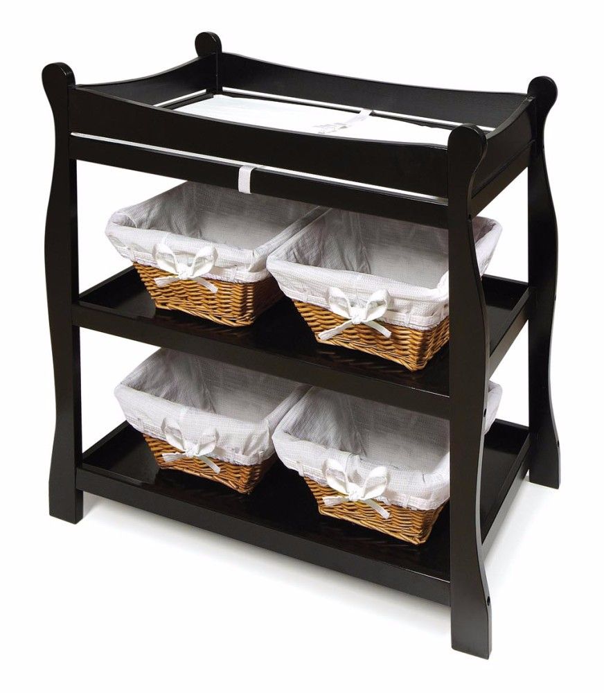 badger basket sleigh style changing table