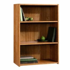 24.56" L x 11.45" W x 35.28" H Sauder 413322 Beginnings 3-Shelf Bookcase Oak 