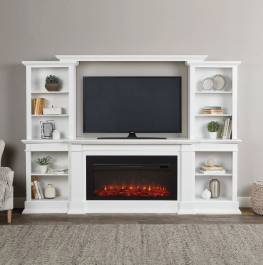 Real Flame 9900e W, 36 Electric Fireplace Tv Stand