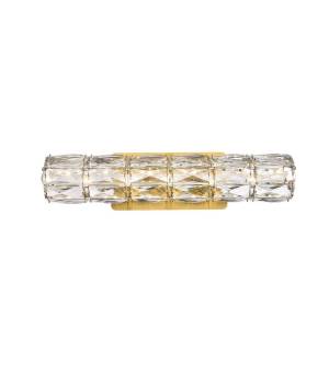 Valetta 18 inch LED linear wall sconce in gold - Elegant Lighting 3501W18G