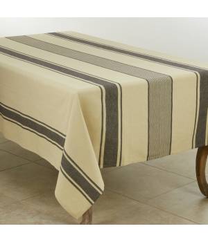 Banded Cotton Tablecloth - Saro Lifestyle 3011.N72S
