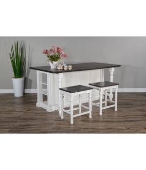 Carriage House Kitchen Island  - Sunny Designs 1016EC