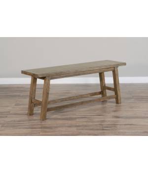 Doe Valley Buckskin Counter Height Bench, Wood Seat - Sunny Designs 1634BU