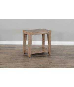 Durango Weathered Brown Chair Side Table - Sunny Designs 3162WB-CS
