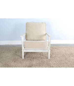 Marina White Sand Chair with Cushions - Sunny Designs 4610WS