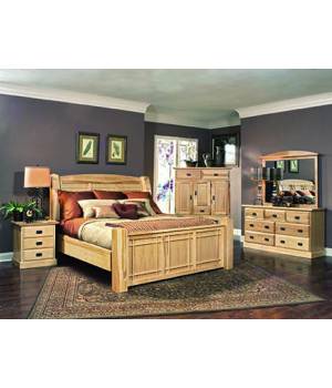 Amish Highlands Queen Arch Panel Bed - A-America AHINT5070