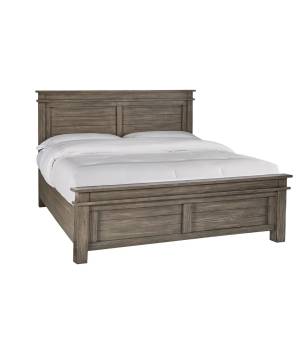 Glacier Point Queen Panel Bed, Greystone Finish - A-America GLPGR5030