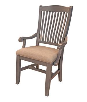 Port Townsend Slatback Arm Chair with Upholstered Seating - A-America POTSP2462