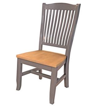 Port Townsend Slatback Side Chair with Wood Seating - A-America POTSP2652