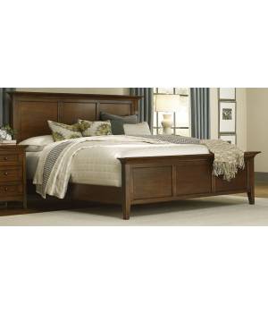 Westlake Queen Mansion Bed, Cherry Brown Finish - A-America WSLCB5030