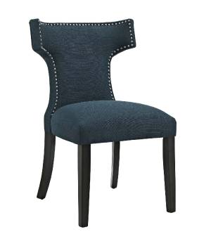 Curve Fabric Dining Chair EEI-2221-AZU