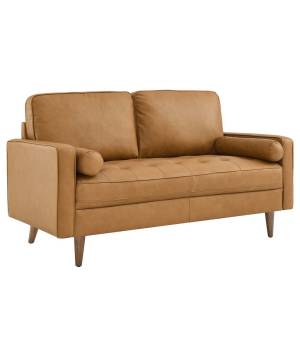 Valour Leather Loveseat - East End Imports EEI-5870-TAN