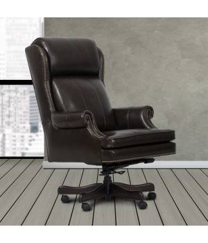 Parker Living - Pacific Brown Leather Desk Chair - Parker House DC105-PBR