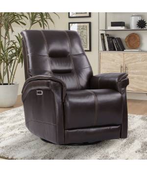 Parker Living Carnegie - Verona Coffee Power Cordless Swivel Glider Recliner - Parker House MCAR812GSPH-P25-VCO