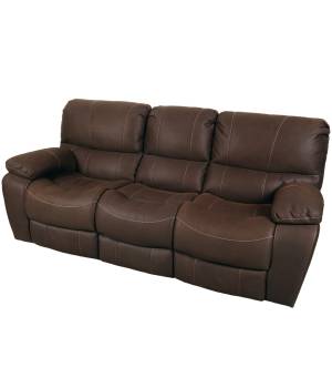 Porter Designs Ramsey Leather-Look Reclining Sofa, Brown - Porter Designs 03-112C-01-6016