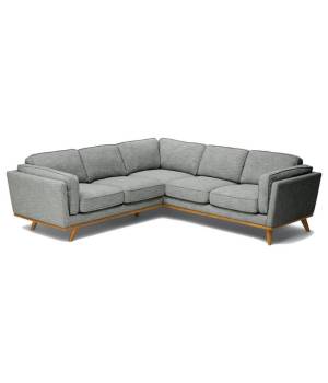 Macadamia Gray Fabric Sectional Sofa - Primitive Collections PC8145GREYSECT10