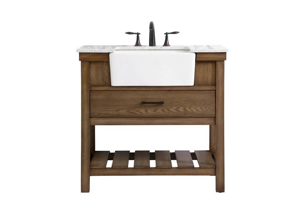 36 Inch Single Bathroom Vanity In, 36 Inch Driftwood Bathroom Vanity Unit